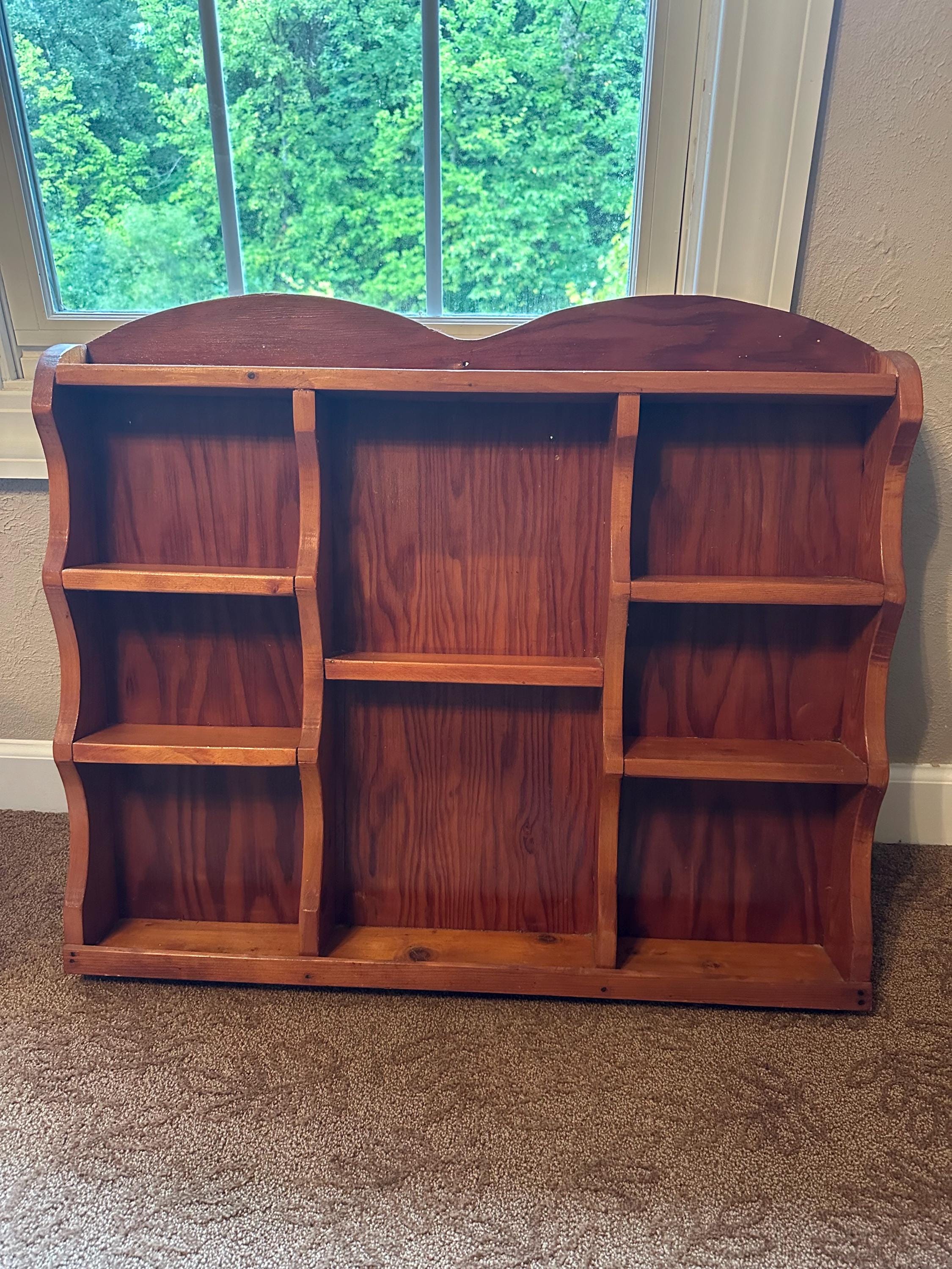 Vintage Wooden Shelf Unit - Etsy