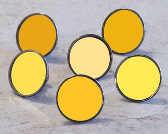 Yellow Cupboard Cabinet Door Knobs. Suitable for kitchen drawers. Bright colourful design. Suitable for all cabinets up to 25mm thick