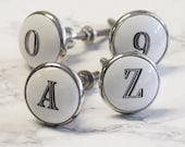 Alphabet Letter Number Ceramic Cupboard Knobs