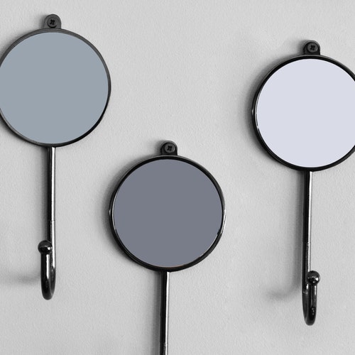Grey Colourful Bedroom Wall Coat Hooks Etsy