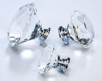 Crystal Door Knobs • Glass Furniture Pulls • Cupboard Knobs