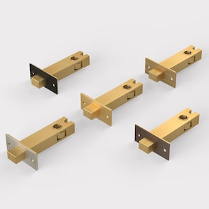 3" Bathroom Deadbolt Latch - Satin Gold, Nickel, Black, Bronze