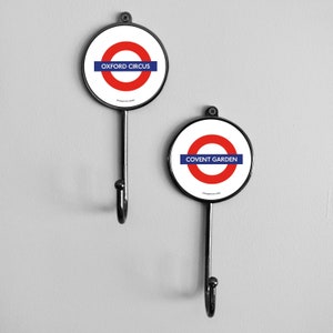 London Underground Tube Station Landmark Coat Hooks