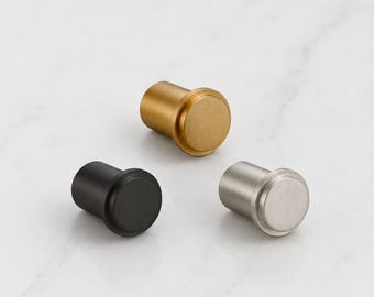 Brass Coat Hook | Gold, Silver & Black | Fixings included | Holds up to 10kg