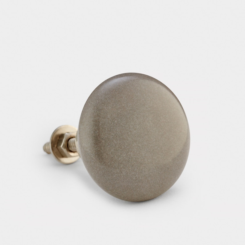 Dark and Light Grey Ceramic Cupboard Door Knobs Etsy UK