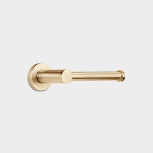Solid Brass Toilet Roll Holder. Hidden fixings, wall mounted Loo Roll Holder to hold toilet paper. 4 Finishes Available
