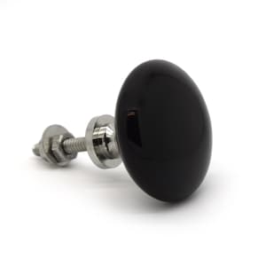 Black Ceramic Cabinet Door Knobs | Cupboard knobs, dresser pulls, wardrobe knobs, porcelain, kitchen cabinet knobs