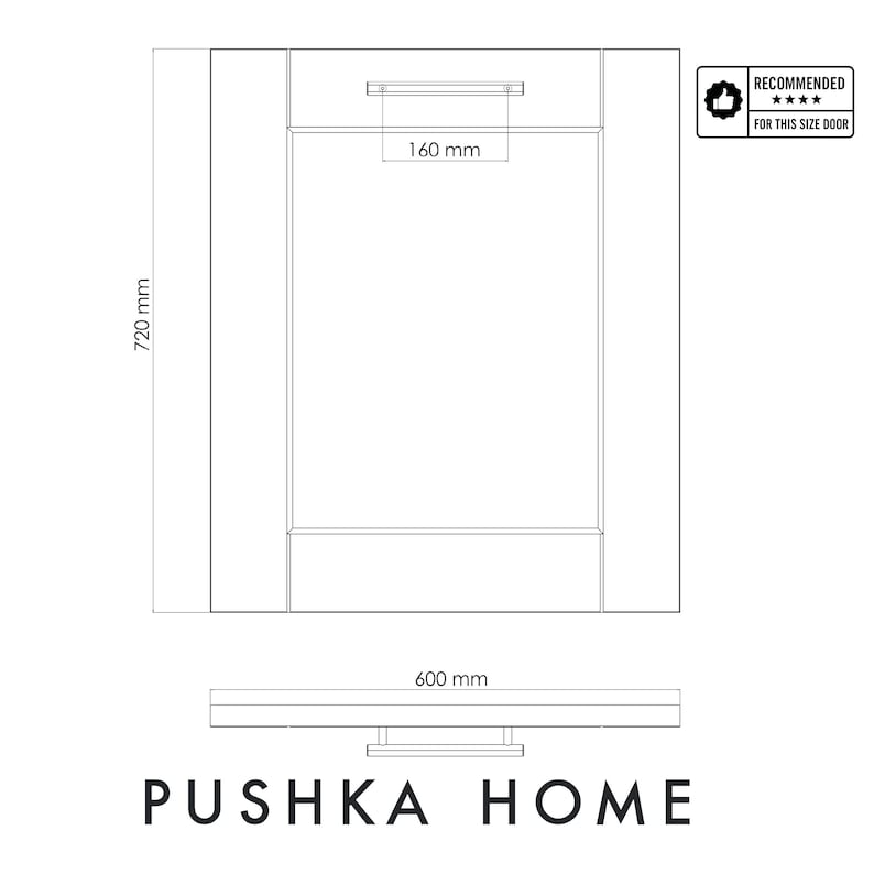 Solid Brass Hexagonal Cabinet Pull Handles, Art Deco Style Drawer Hardware 160mm Hole Centre