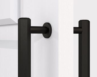Tirador de armario con diseño de colmena negra / Tirador de puerta contemporáneo de latón