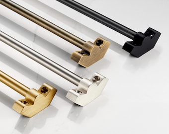 Made to Measure Brass Stair Rods, Knurled End Caps, Custom Cut Carpet Runners