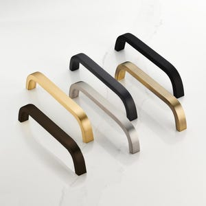 Brass Kitchen Handles, Curved Drawer Pulls, Closet Handles Cabinet Hardware, Brass Cabinet Pulls, Bedroom Wardrobe Handles, Appliance Pulls
