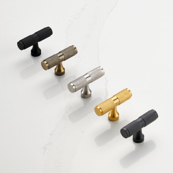Knurled Gold Handles Etsy