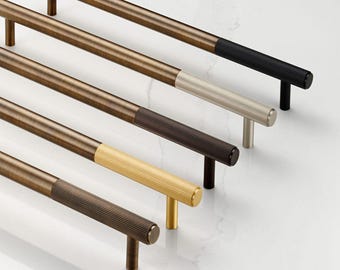 Antike Messing lineare Schrankgriffe | Abschaltbare Hardware