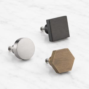 Brass Cabinet Door Knobs | Gold, Antique Gold, Matte Black, Silver, Gunmetal Grey | Knobs for Kitchen Cupboard Doors, cabinet door pulls