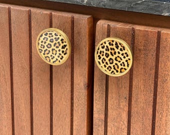 Tiradores para armarios con estampado animal, tiradores para puertas de armarios con temática animal: leopardo, jirafa, serpiente, vaca, cebra, tigre. Herrajes para habitaciones infantiles.