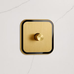 Gold & Black Dimmer Switch (150W) | 1G 2G 3G 4G | Trailing Edge |  | 220 – 240V AC | Two Way | CE-tested for use throughout Europe