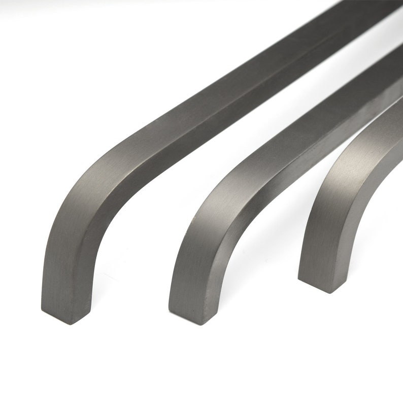 Solid Brass Gunmetal Grey Bar Handles for Cupboards Etsy
