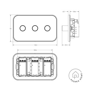 Two Way Rotary Dimmer Switch 150W Gold in 1G 2G 3G 4G LED Compatible Trailing Edge image 9