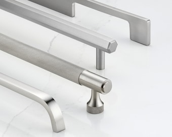 Amerock BP19011CSG9, Bar Pulls 3-3/4 Inch Center to Center Sterling Nickel Cabinet Pull