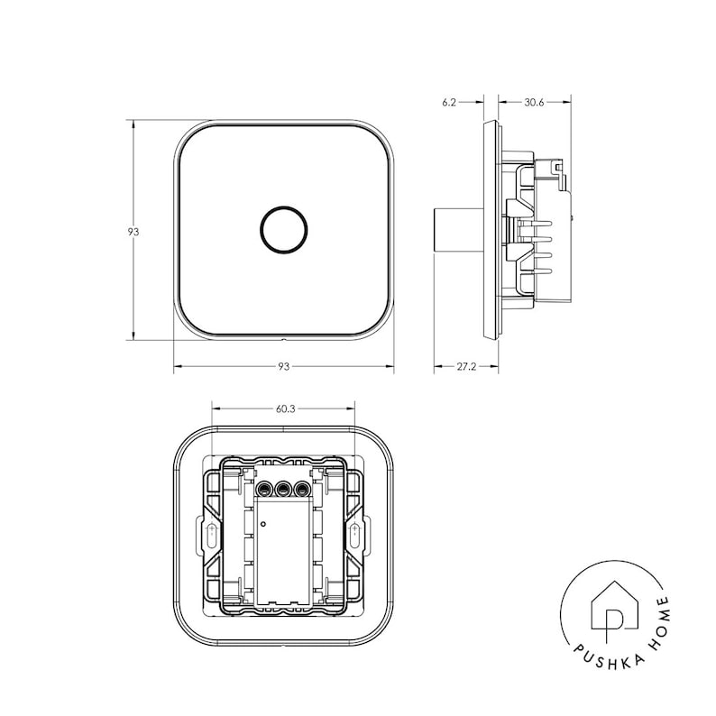 Two Way Rotary Dimmer Switch 150W Gold in 1G 2G 3G 4G LED Compatible Trailing Edge image 7