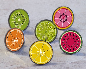 Citrus and Summer Fruit Slice Cupboard Cabinet Knobs