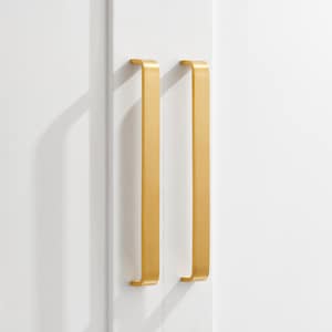 Brass Gold Cabinet Door Handles, cupboard handles, wardrobe handles, drawer pulls, modern kitchen cabinet pulls - PUSHKA HOME