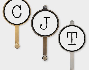 Typewriter Letter Wall Hook | Personalized Alphabet Coat Hook