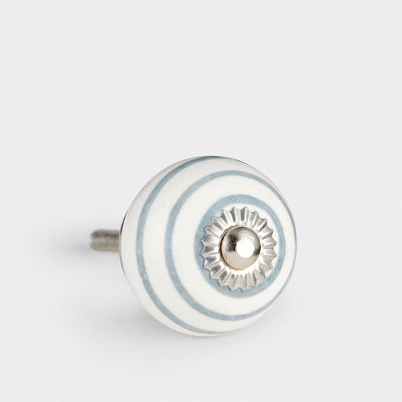 Small Decorative Cupboard Knobs Vintage Ceramic Drawer Pulls Etsy