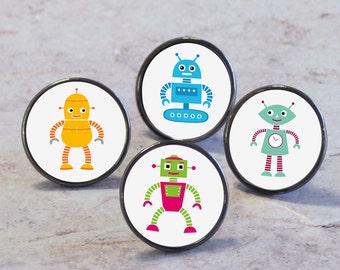 Children's Robot Furniture Door Knobs