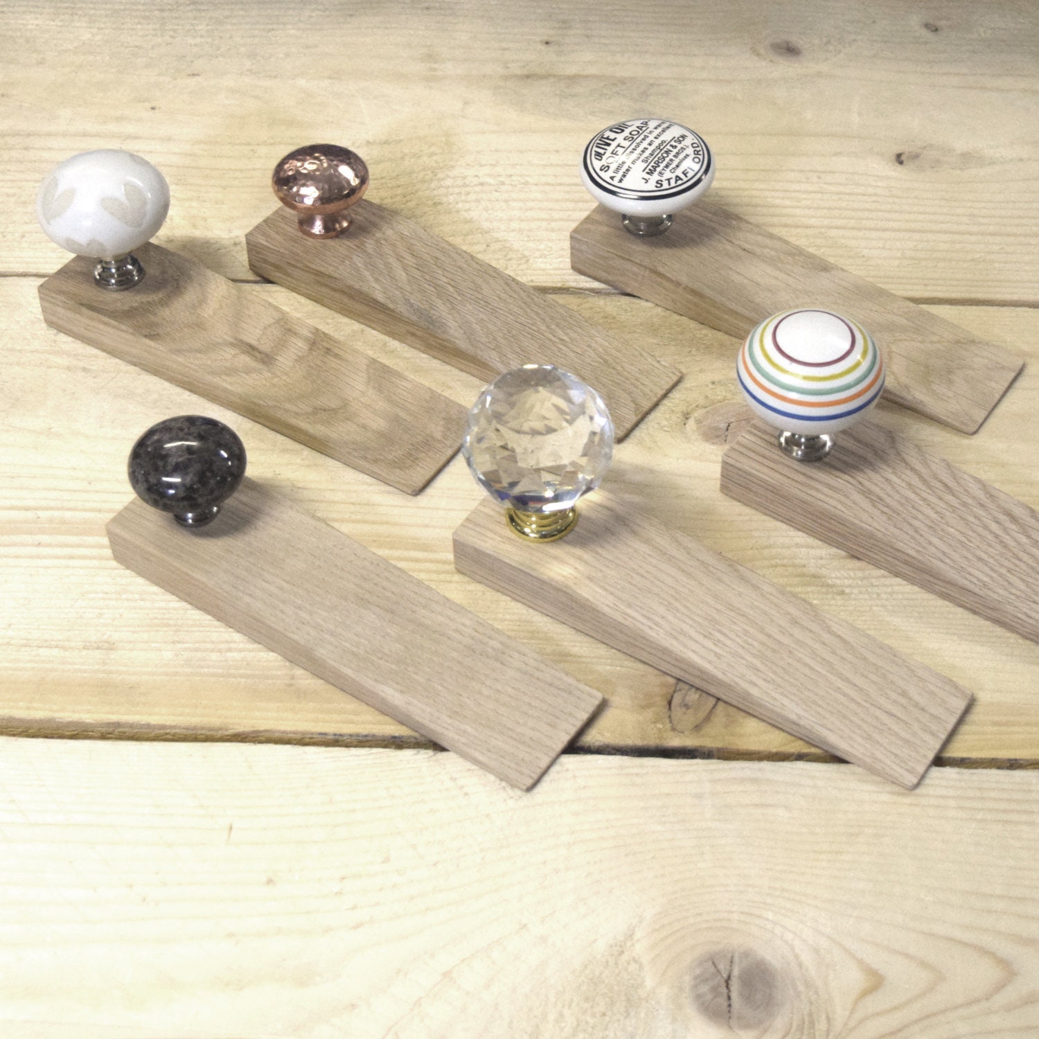 Oak Wedge Door Stops Etsy