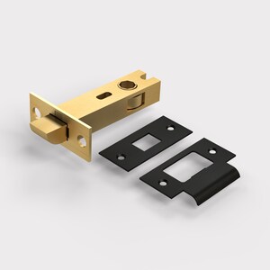 Boutons de porte à mortaiser en laiton noir, bordures en cuir moleté, poignées de porte intérieures image 17