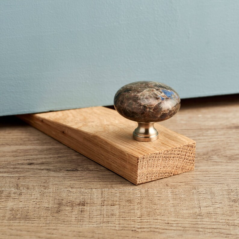 Granite Oak Wedge Door Stops Etsy