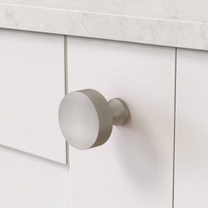 Solid Brass Round Cabinet Knob | Modern Furniture Hardware image 14