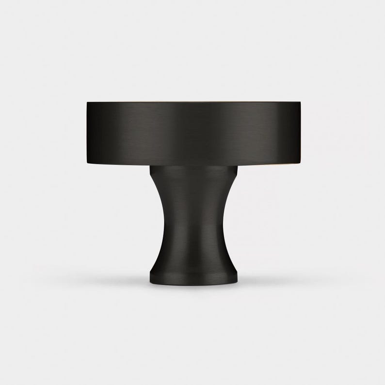 Solid Brass Round Cabinet Knob | Modern Furniture Hardware image 17