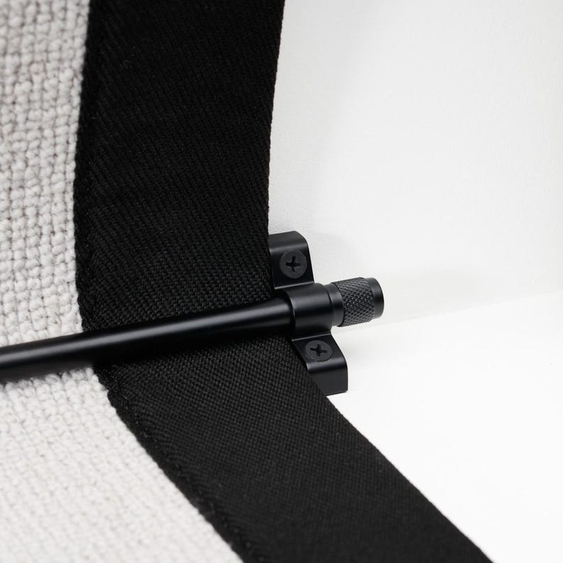 Made to Measure Brass Stair Rods, Knurled End Caps, Custom Cut Carpet Runners image 11