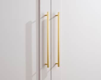 Maniglie per mobili esagonali in ottone dorato / Maniglie per cassetti moderne