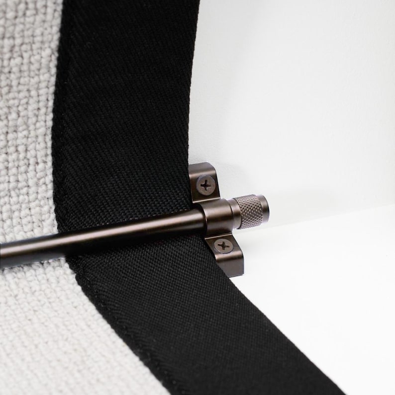Made to Measure Brass Stair Rods, Knurled End Caps, Custom Cut Carpet Runners image 19