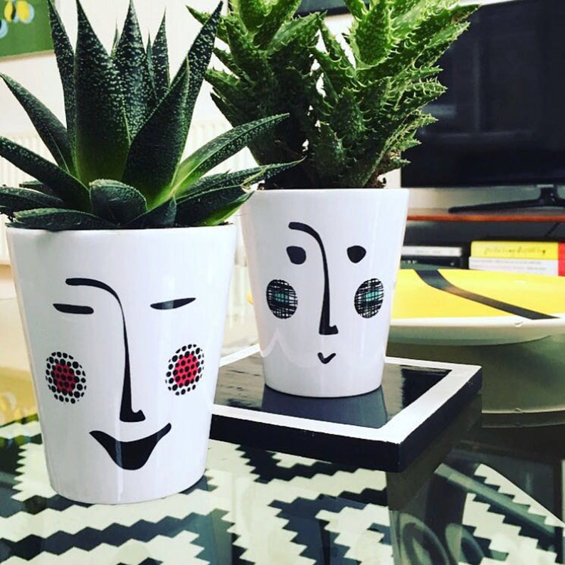 Ceramic Face Flower Plant Pots For Home And Garden - Garden Plant Pots With Faces Ceramic Face Flower Plant Pots For Home And Garden - Garden Plant Pots With Faces