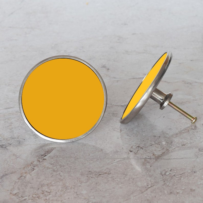 Yellow Cupboard Door Knobs Etsy
