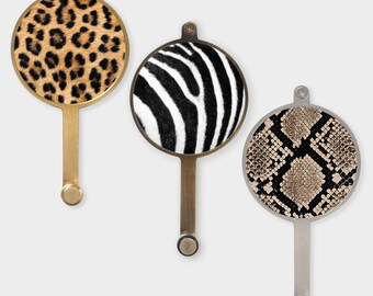 Patère à imprimé animal | Déco pour chambre d'enfant jungle
