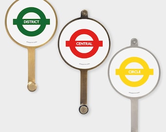 Patère de la ligne du métro de Londres – Décoration murale plan des transports