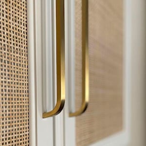 Gold Handles for cabinet doors, gold cupboard handles, wardrobe handles, drawer pulls, modern kitchen cabinet pulls, premium door handles