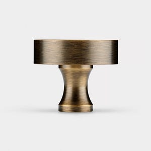 Solid Brass Round Cabinet Knob | Modern Furniture Hardware image 16