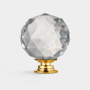 Crystal cupboard knobs. Glass Round Cupboard Door Knobs suitable for all drawers and cabinet doors