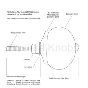 Small Cabinet Knob Ceramic Door Pull Pink Spots Decorative Porcelain Handle for Cupboard Doors and Drawers image 3