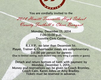 Football Banquet Etsy