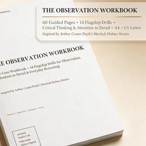 Quaderno di esercizi di pensiero critico per adulti / Esercizi di osservazione e ragionamento ispirati a Sherlock Holmes