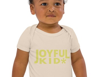 Joyful Kid Organic cotton baby bodysuit, Matching Joyful Mama T-Shirts