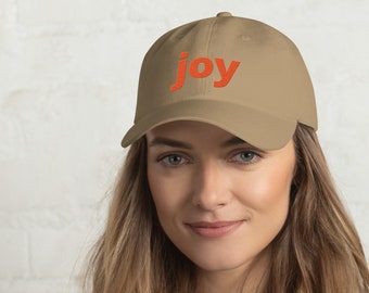 Joy Embrodiered Hat, Dad Hats, Hats for Moms, Joy Hat