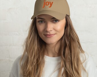 Joy Embroidered Dad hat for Women